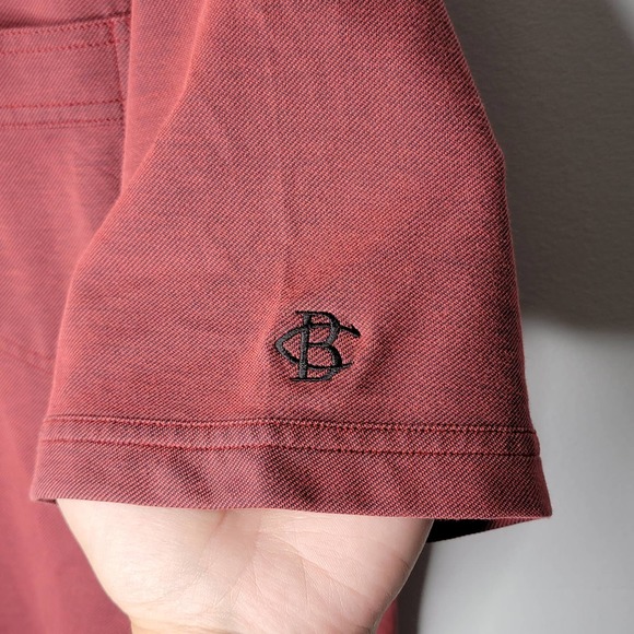 Travis Mathew Men’s Short Sleeve Maroon Red Golf Polo Shirt Sz Large Pima Blend - Picture 3 of 9
